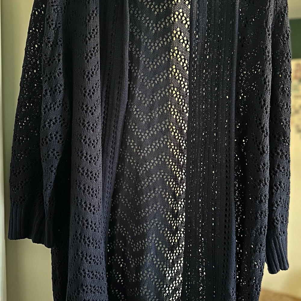 89th and Madison Women's Open Knit Cardigan Sweater